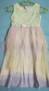 Kids Costumes to Hire - Lilac dress with colourful flower bodice